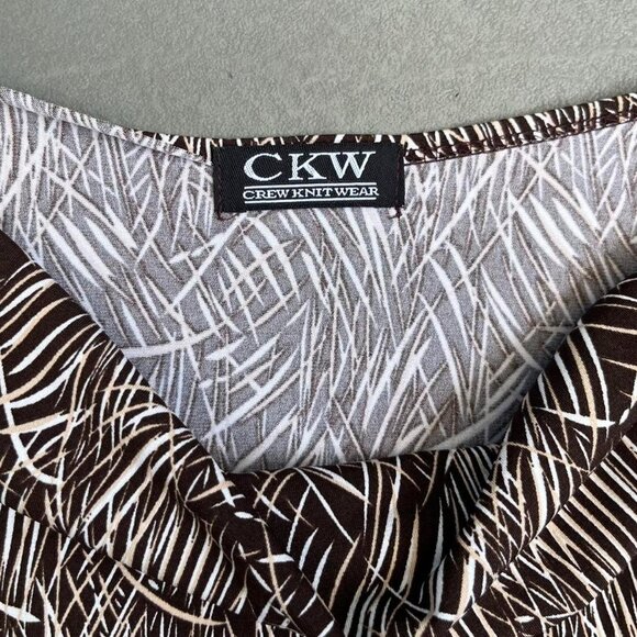 VTG 90S BROWN COWL NECK TANK TOP - Picture 2 of 5